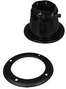 Marine Plug, Marine Socket Nuova Rade Cable Boots Adjustable with Screwed Ring  Black