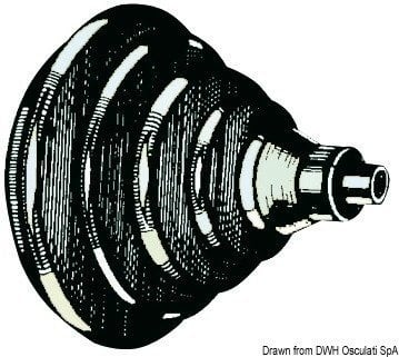 Lodní průchodka, konektor Osculati ABS cable ring gland with rubber bellows