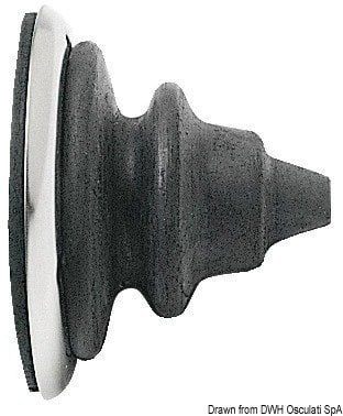 Marine Plug, Marine Socket Osculati SS ring nut with black Dutral bellow 58mm
