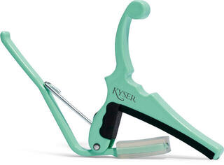 Kapodaster für Akustikgitarre Kyser KGEFSGA Fender Quick-Change Surf Green Kapodaster für Akustikgitarre