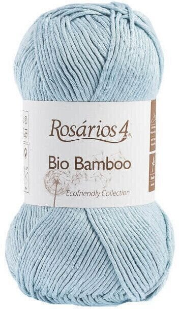 Knitting Yarn Rosários 4 Bio Bamboo Ecológico 113 Sky Blue Knitting Yarn