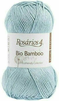Knitting Yarn Rosários 4 Bio Bamboo Ecológico 113 Sky Blue Knitting Yarn - 1