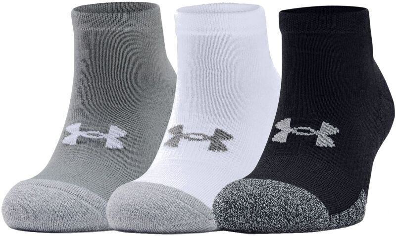 Socks Under Armour UA Heatgear Low Cut 3pk Socks White/Grey/Black M