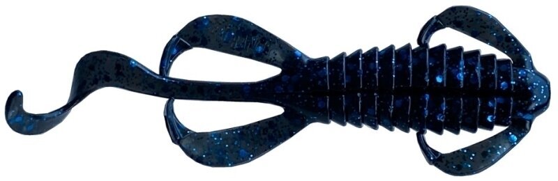 Τεχνητό Δολώμα από Καουτσούκ Headbanger Lures BangerLizard Black Blue Flake 10,6 cm 8 g