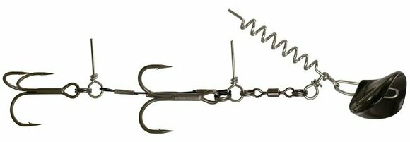 Fishing Hook Headbanger Lures RockerHead Stinger 13 g # 1 Black - 1