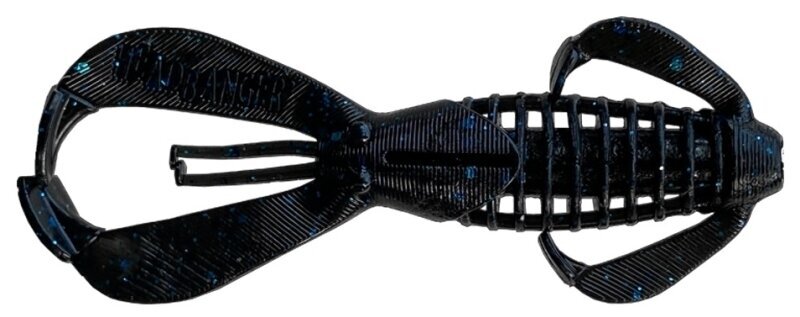 Esca siliconica Headbanger Lures BangerBug Black Blue Flake 7,6 cm 4 g