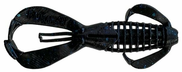 Nălucă soft Headbanger Lures BangerBug Black Blue Flake 9 cm 8 g - 1