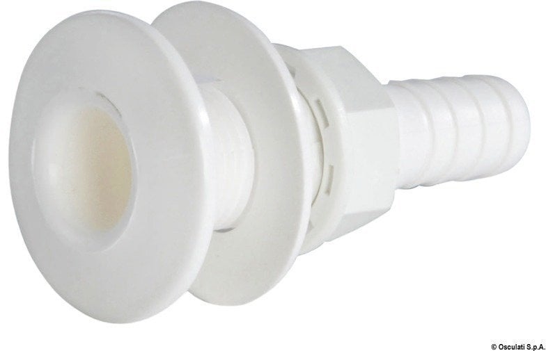Boat Water Valve, Boat Filler Osculati Seacock white plastic with hose adaptor 1/2ʺ