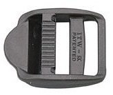 Webbing, Strap Lindemann Belt buckle PVC 25mm Black