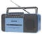Retro rádio Crosley Cassette Player Modrá