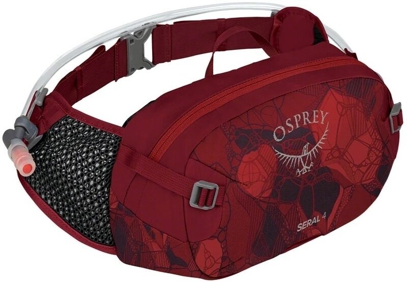 Hátizsák kerékpározáshoz Osprey Seral Claret Red Övtáska