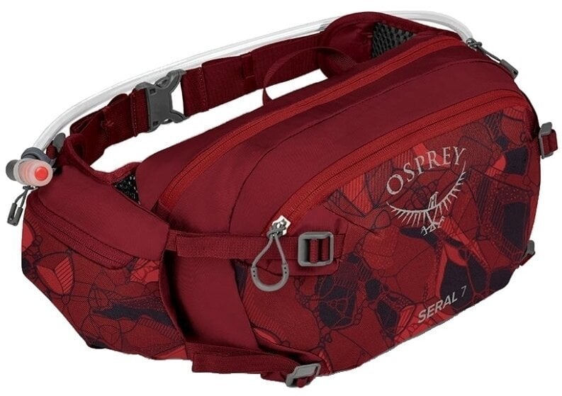 Mochila e acessórios para ciclismo Osprey Seral Claret Red Bolsa de cintura