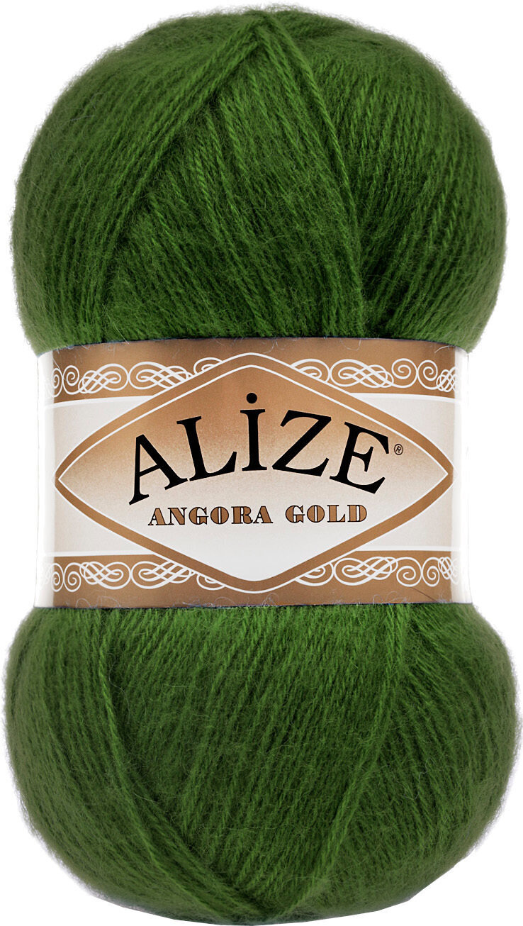 Knitting Yarn Alize Angora Gold 118 Green Knitting Yarn
