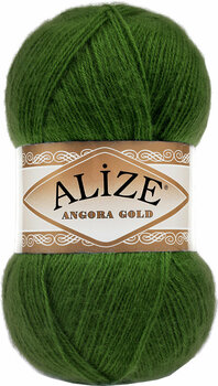 Knitting Yarn Alize Angora Gold 118 Green - 1