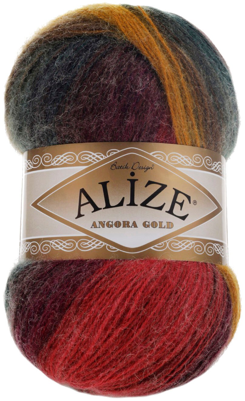 Fios para tricotar Alize Angora Gold Batik 3368