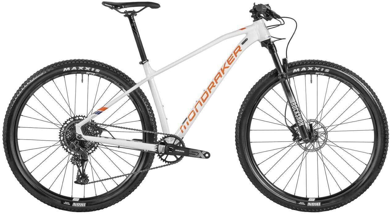 Bicicleta hardtail Mondraker Chrono SRAM SX Eagle 1x12 White/Orange/Blue S