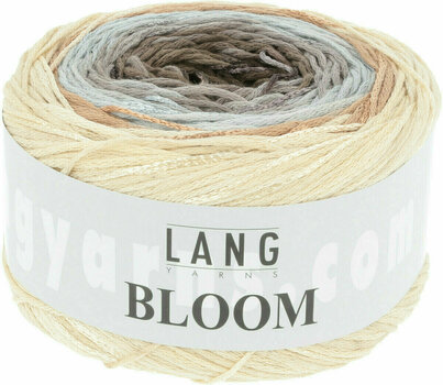 Knitting Yarn Lang Yarns Bloom 0022 Sand/Silver/Brown Knitting Yarn - 1