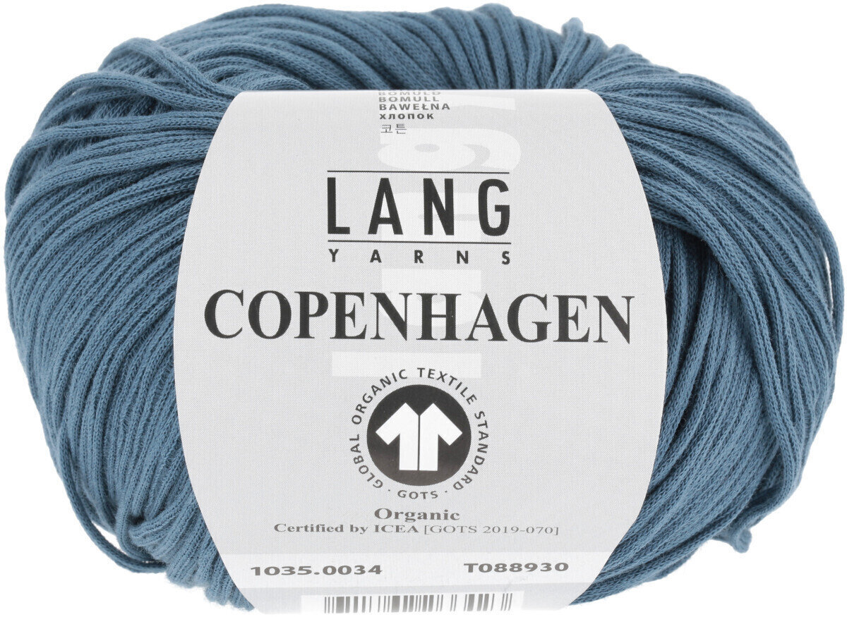 Pletilna preja Lang Yarns Copenhagen (Gots) 0034 Jeans