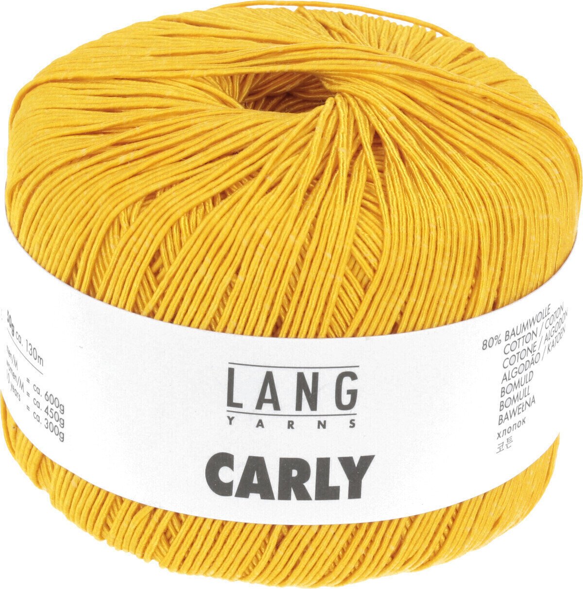 Strickgarn Lang Yarns Carly 0014 Yellow