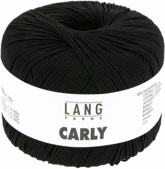 Knitting Yarn Lang Yarns Carly 0004 Black Knitting Yarn - 1