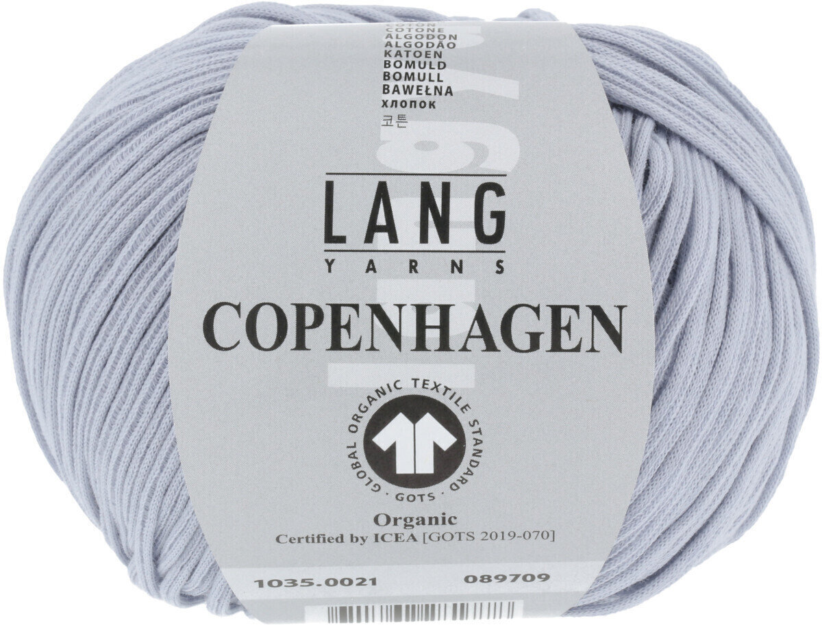 Fire de tricotat Lang Yarns Copenhagen (Gots) 0021 Light Blue