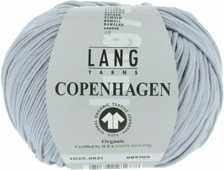 Filati per maglieria Lang Yarns Copenhagen (Gots) 0021 Light Blue - 1