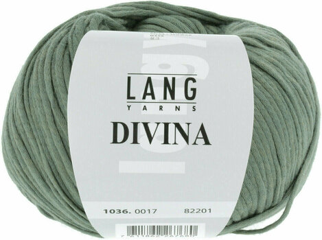 Knitting Yarn Lang Yarns Divina 0017 Green Knitting Yarn - 1