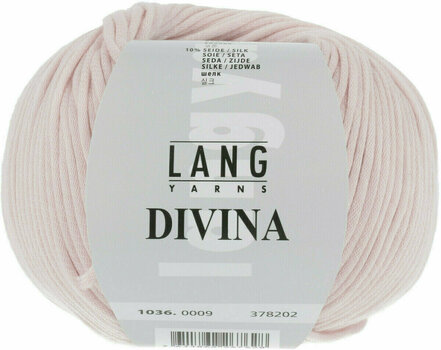 Knitting Yarn Lang Yarns Divina 0009 Rose Knitting Yarn - 1