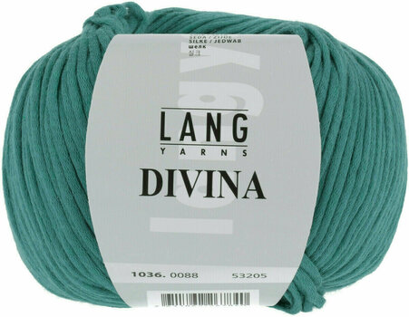 Pletacia priadza Lang Yarns Divina 0088 Petrol Pletacia priadza - 1