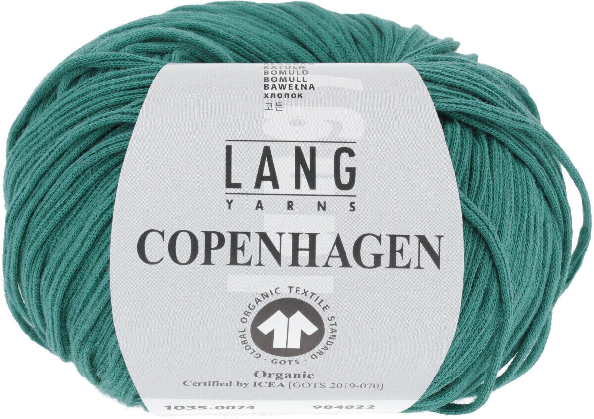 Fios para tricotar Lang Yarns Copenhagen (Gots) 0074 Atlantic