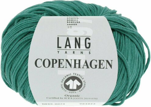Fios para tricotar Lang Yarns Copenhagen (Gots) 0074 Atlantic - 1