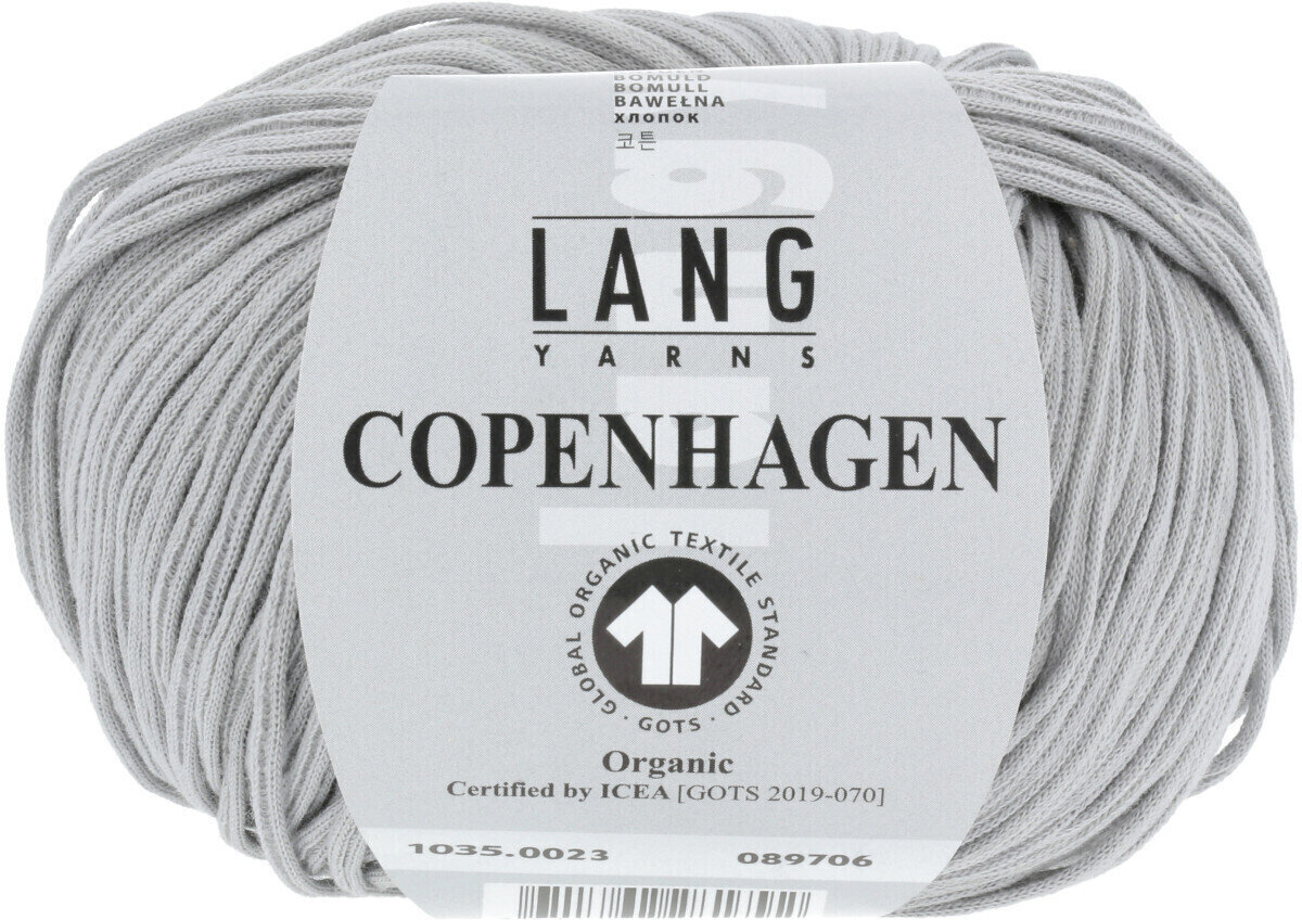 Kötőfonal Lang Yarns Copenhagen (Gots) 0023 Silver