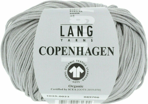 Fios para tricotar Lang Yarns Copenhagen (Gots) 0023 Silver - 1