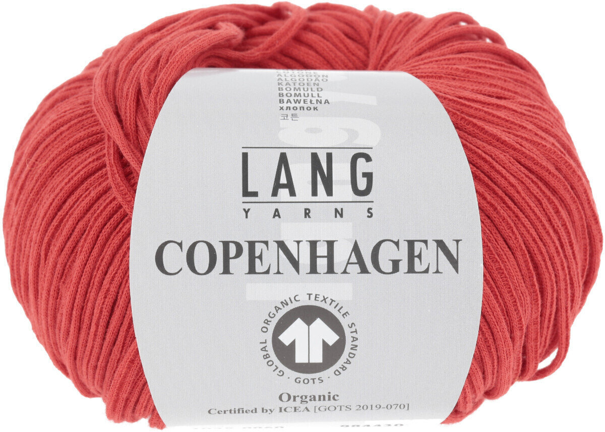 Fios para tricotar Lang Yarns Copenhagen (Gots) 0060 Red