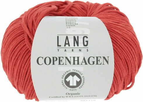 Knitting Yarn Lang Yarns Copenhagen (Gots) 0060 Red - 1