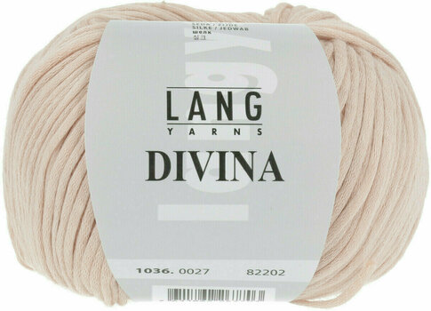 Strikkegarn Lang Yarns Divina 0027 Apricot - 1