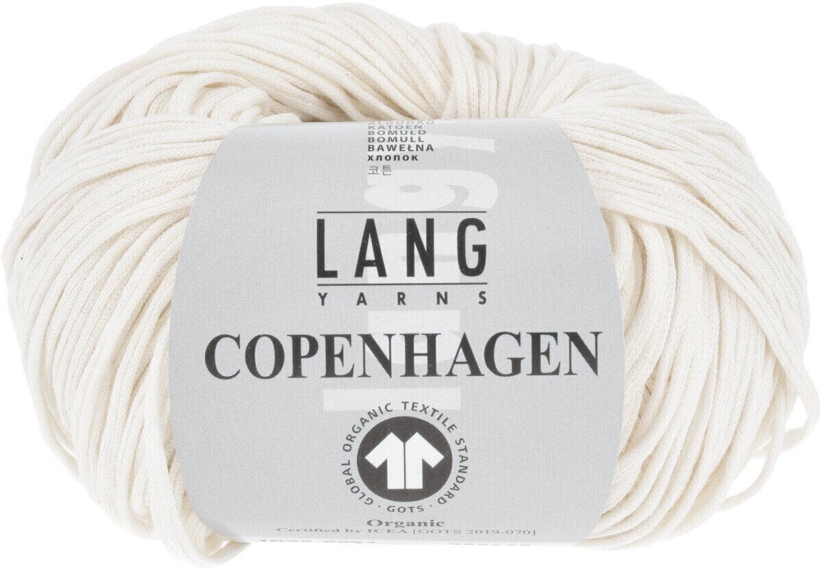Fil à tricoter Lang Yarns Copenhagen (Gots) 0094 Offwhite