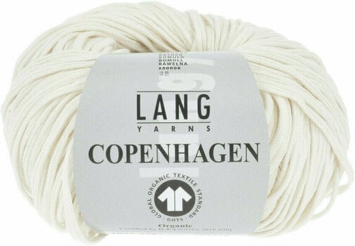 Fire de tricotat Lang Yarns Copenhagen (Gots) 0094 Offwhite - 1