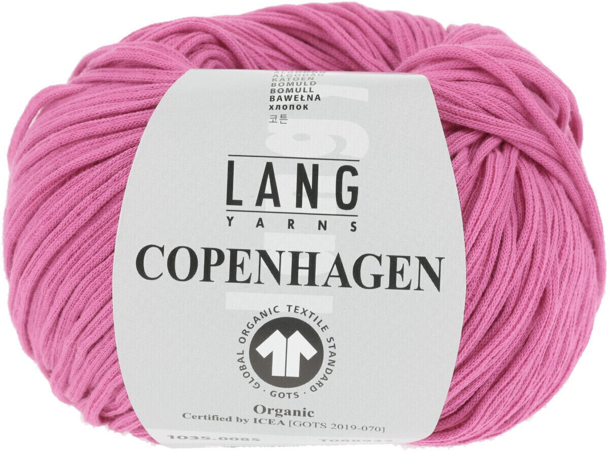 Pletilna preja Lang Yarns Copenhagen (Gots) 0085 Pink