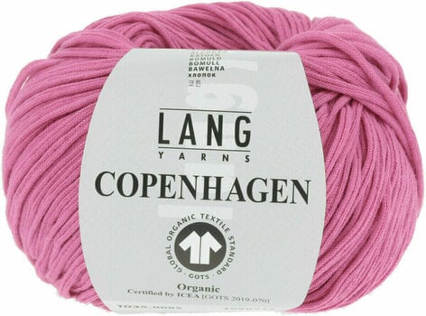 Filati per maglieria Lang Yarns Copenhagen (Gots) 0085 Pink - 1