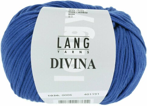 Fios para tricotar Lang Yarns Divina 0006 Royal - 1