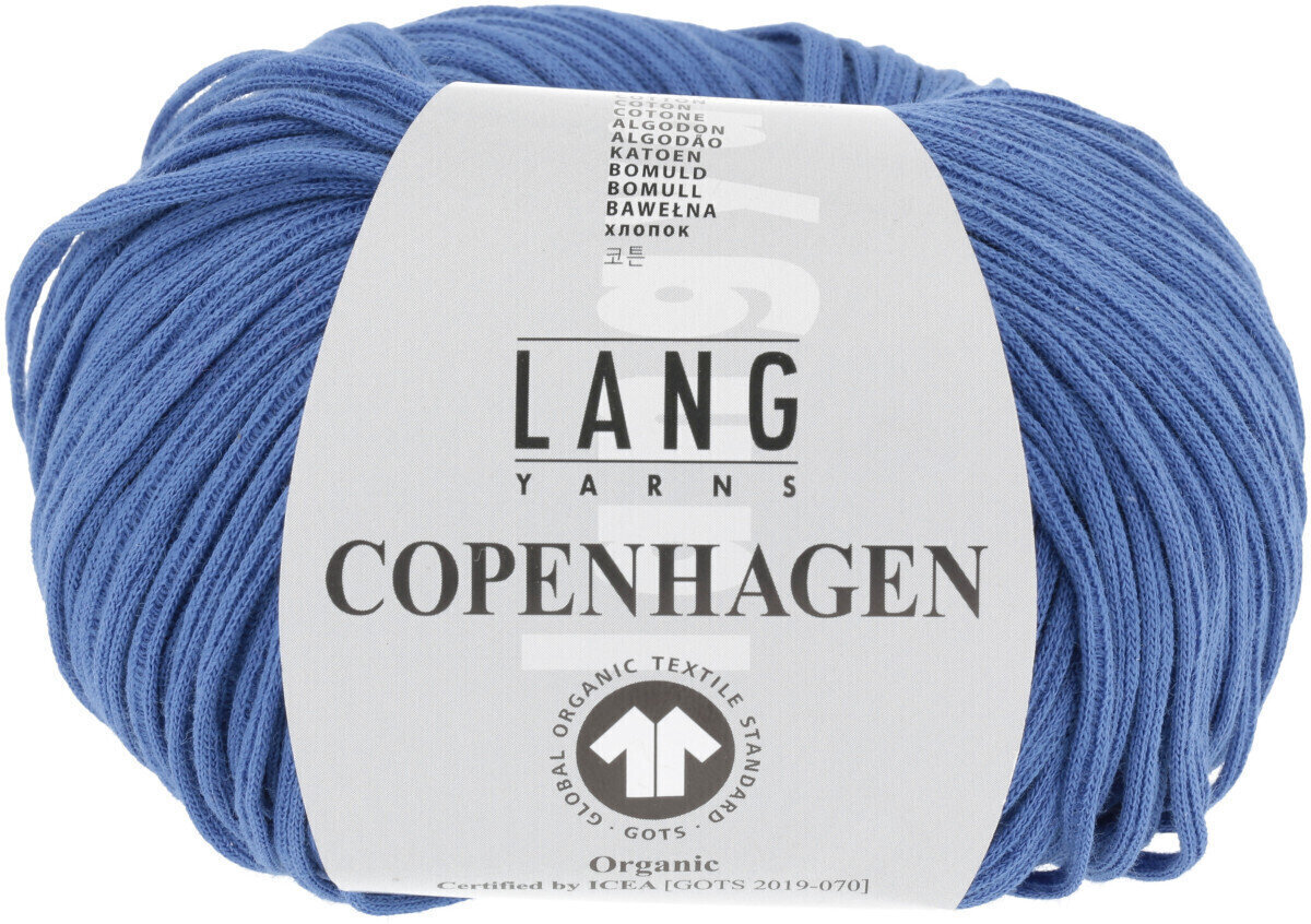 Fios para tricotar Lang Yarns Copenhagen (Gots) 0006 Blue Royal