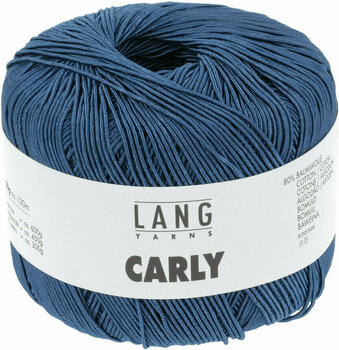 Fios para tricotar Lang Yarns Carly 0035 Blue Marine - 1