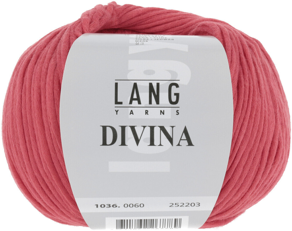 Knitting Yarn Lang Yarns Divina 0060 Red Knitting Yarn