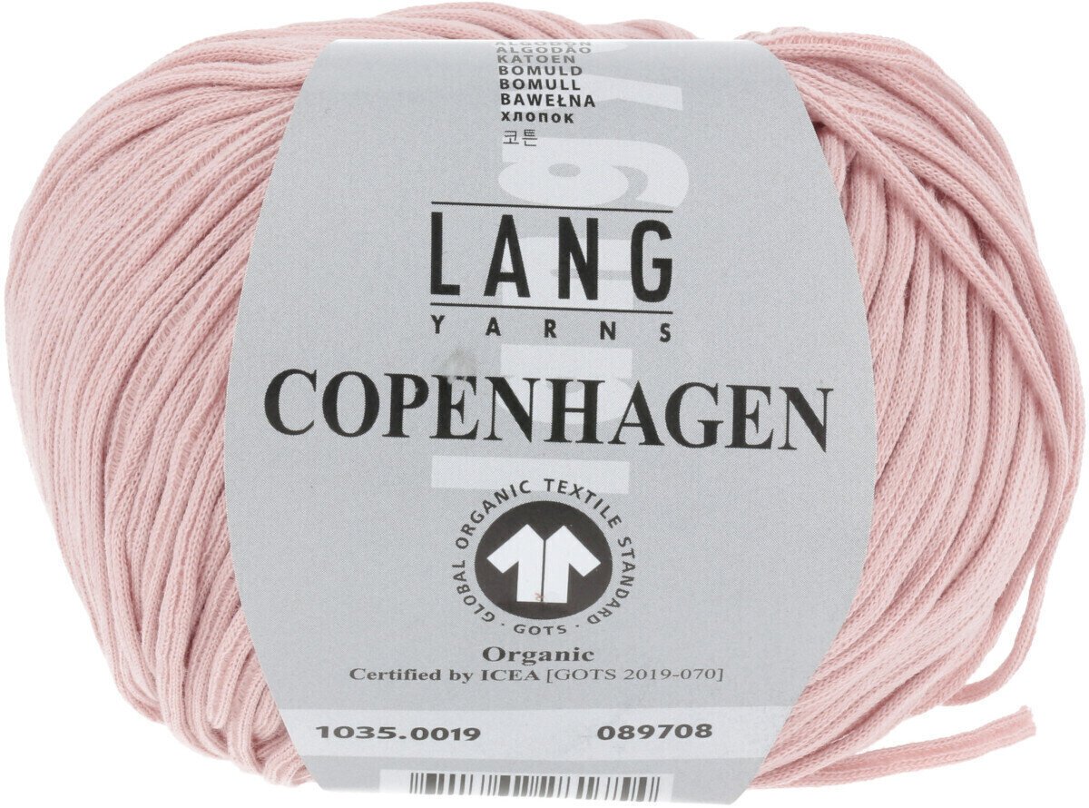 Pletacia priadza Lang Yarns Copenhagen (Gots) 0019 Rose