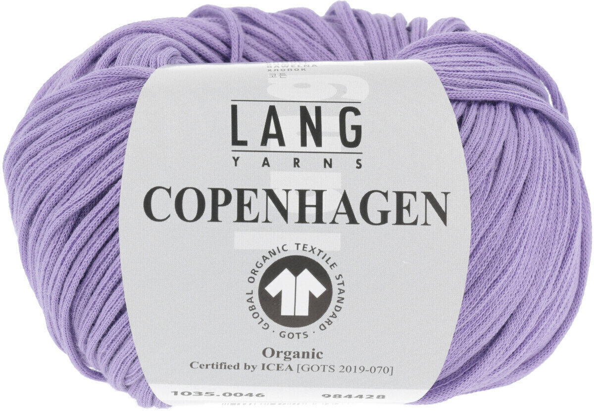 Fios para tricotar Lang Yarns Copenhagen (Gots) 0046 Lilac