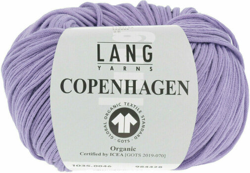 Fios para tricotar Lang Yarns Copenhagen (Gots) 0046 Lilac - 1