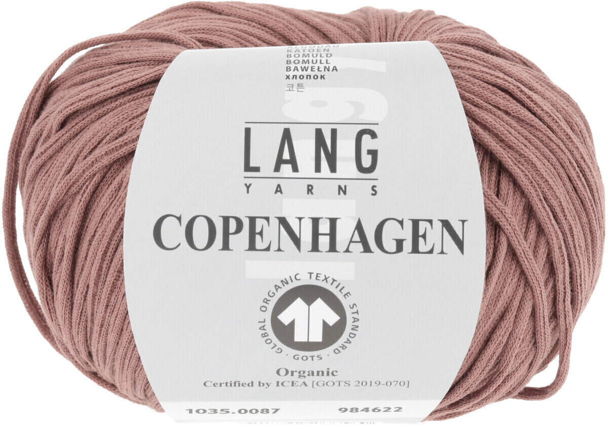 Fire de tricotat Lang Yarns Copenhagen (Gots) 0087 Rosewood