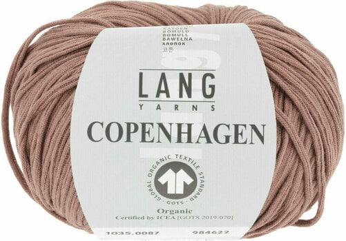 Knitting Yarn Lang Yarns Copenhagen (Gots) 0087 Rosewood - 1