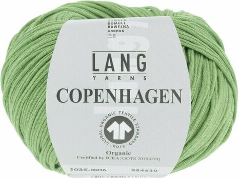 Fios para tricotar Lang Yarns Copenhagen (Gots) 0016 Light Green - 1